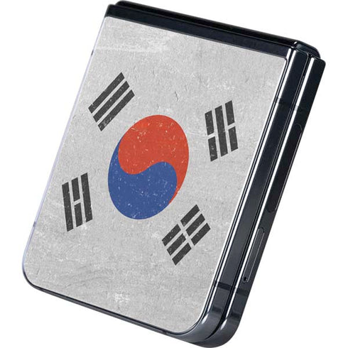 South Korean Flag Distressed Galaxy Z Flip5 5G Skin